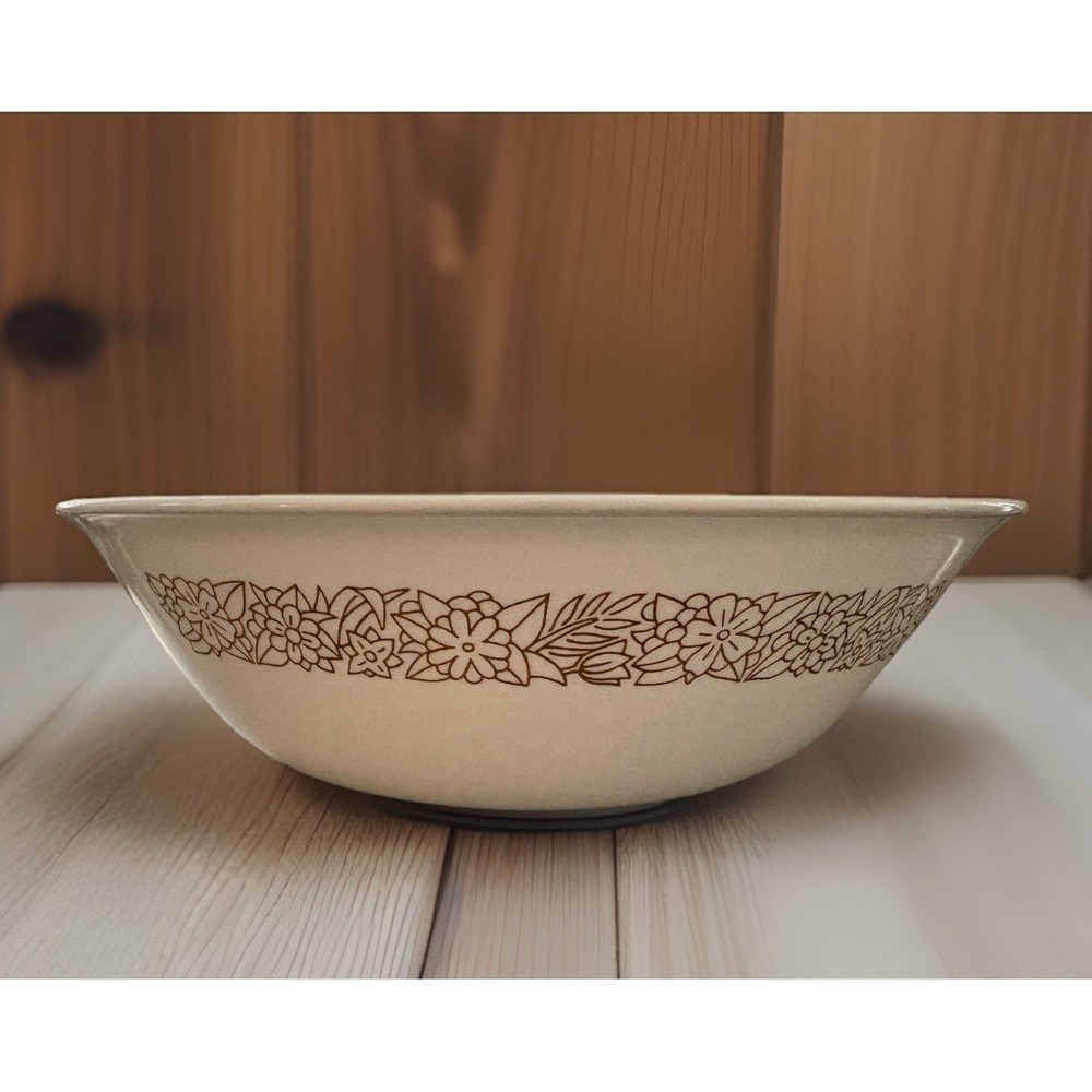 Vintage Correlle Corning Ware Woodland Brown 8 1/2" Diameter Bowl-Replacement